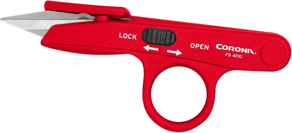 FS 4110 Hydroponic Finger Micro Snips , Red