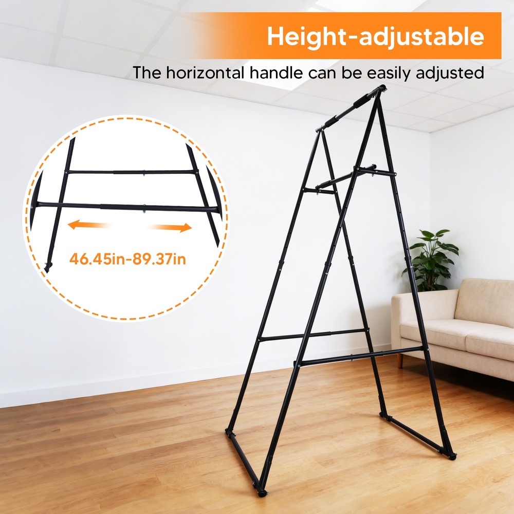 Foldable Free Standing Pull Up Bar Stand Adjustable Pull Up Station for Home Gym