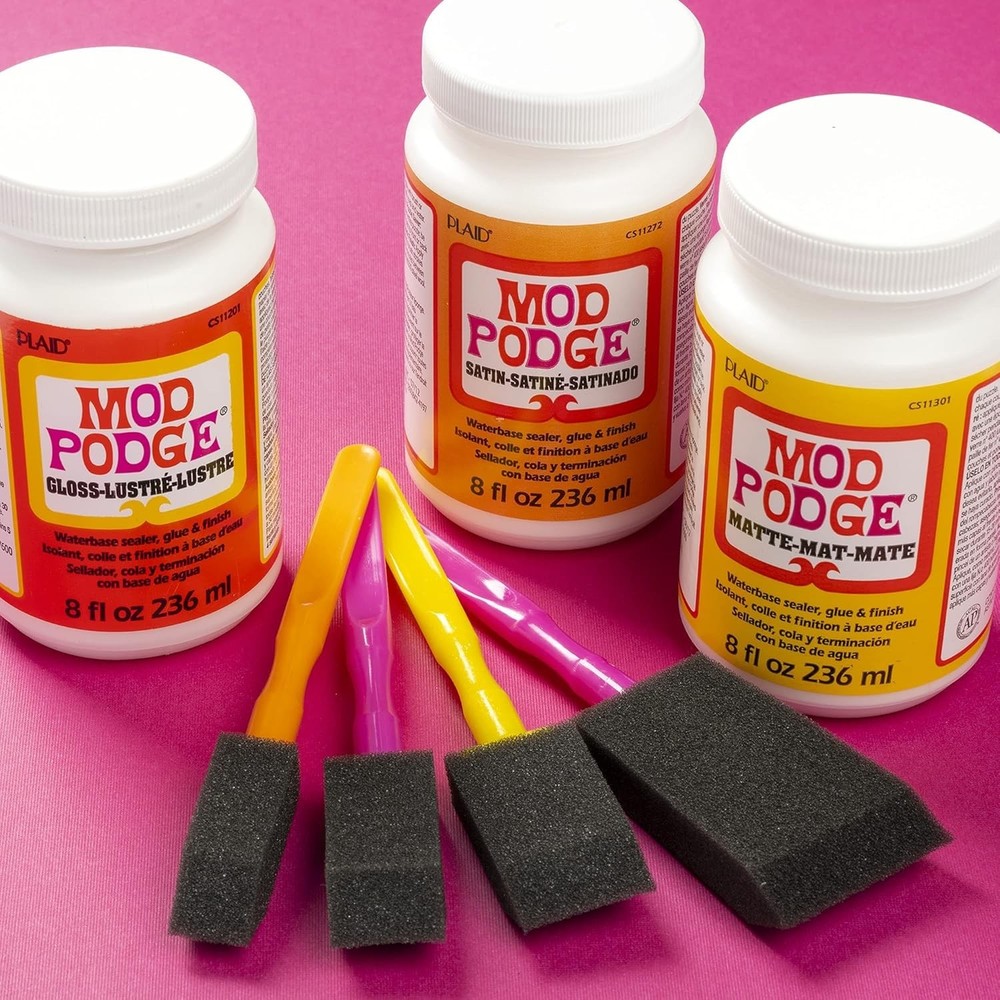 Matte Craft Sealer & Glue, 8 oz - Non-Toxic & Quick Drying for Creative Projects
