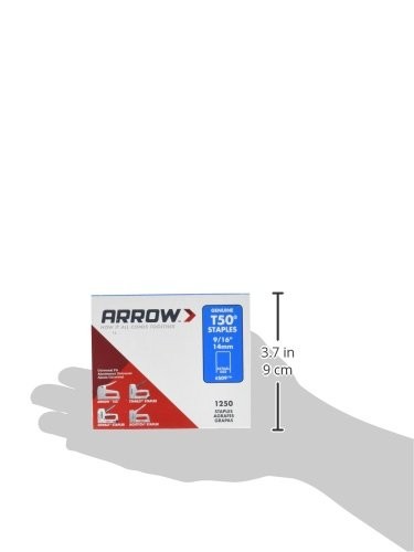 Arrow T50 9/16 Staples, 1250 Count