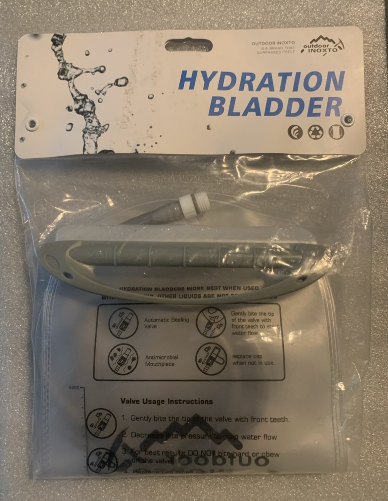 NEW Outdoor Inoxto Clear Hydration Bladder Replacement 2L