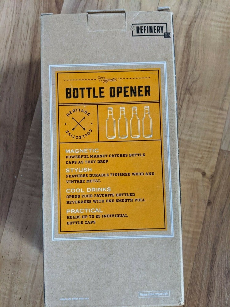 Refinery Magnetic Cap Catching Bottle Opener
