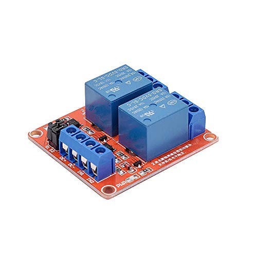 [2-Pack] DC 5V Relay Module 2-Channel Relay Switch with Optocoupler 2CH-5V-2