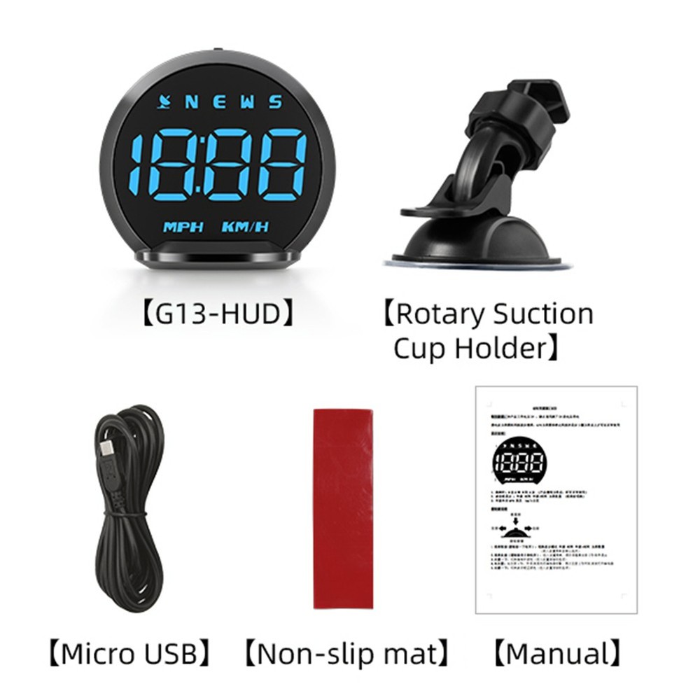 GPS Auto Speedometer Head Up Display Meter Electronics Accessories For All Car