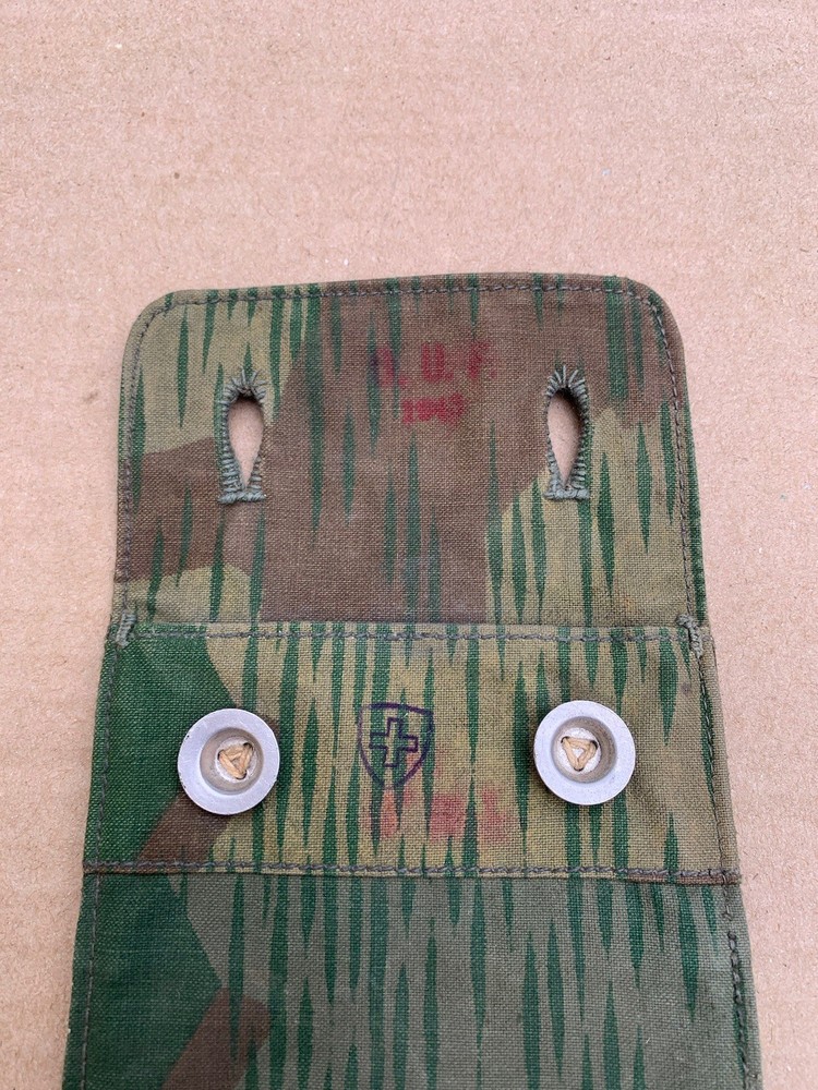 WWII Swiss Splinter Camo Pouch 1943 Dated