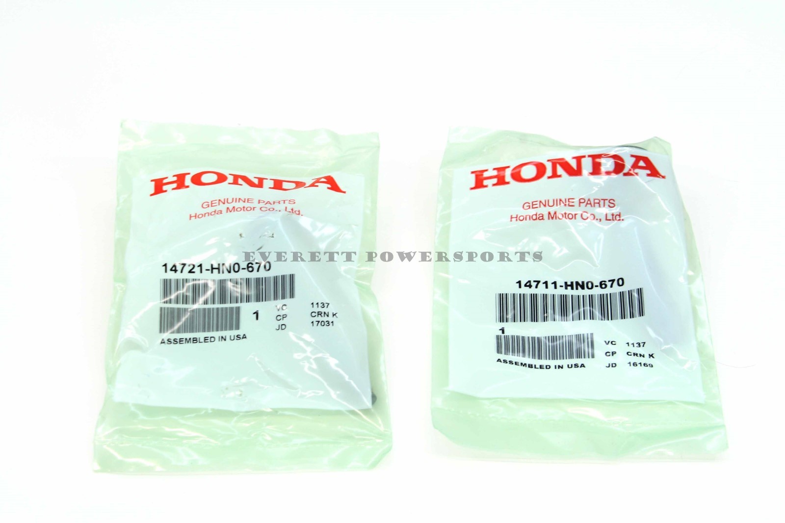 New Intake Exhaust Valve Set 02 03 04 TRX450 FM FE Fourtrax Foreman S ES #W144