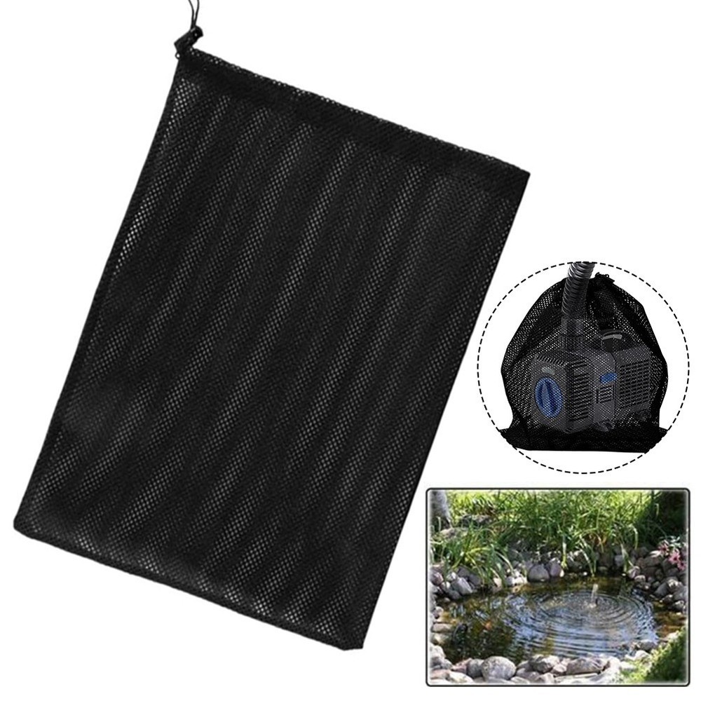 Ensure Optimal Pump Performance with this Nylon Pond Pump Filter Bag Black 1pc