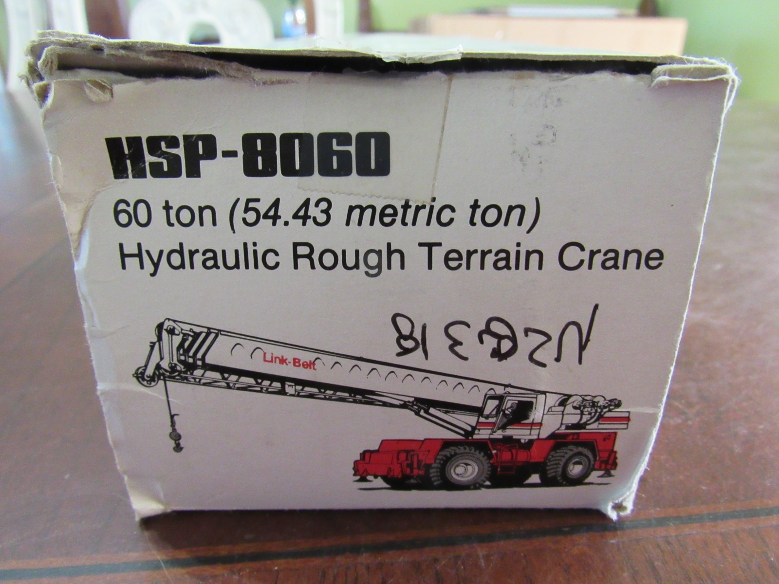 NZG 1/50 LINK-BELT HSP-8060 HYDRAULIC ROUGH TERRAIN CRANE - MIB