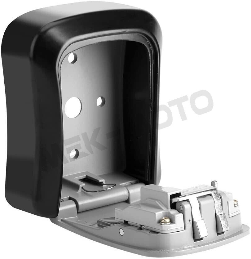 4 Digit Combination Key Lock Box Wall Mount Safe Security Storage Case Organizer