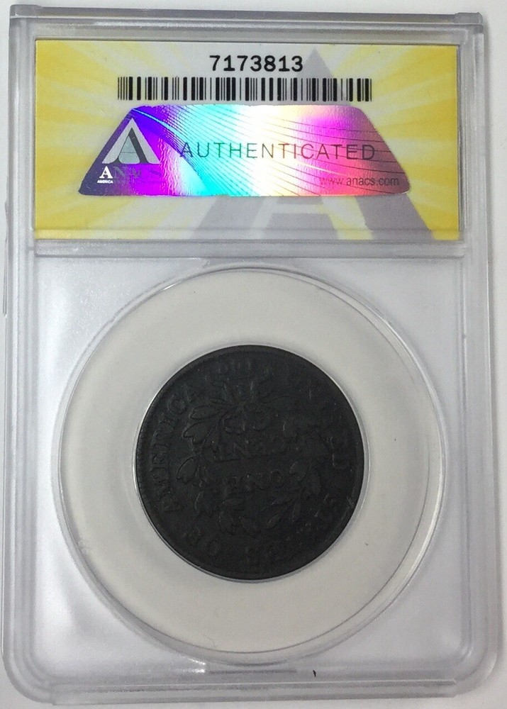 1802 1C Draped Bust Large Cent ANACS VF20 Details #