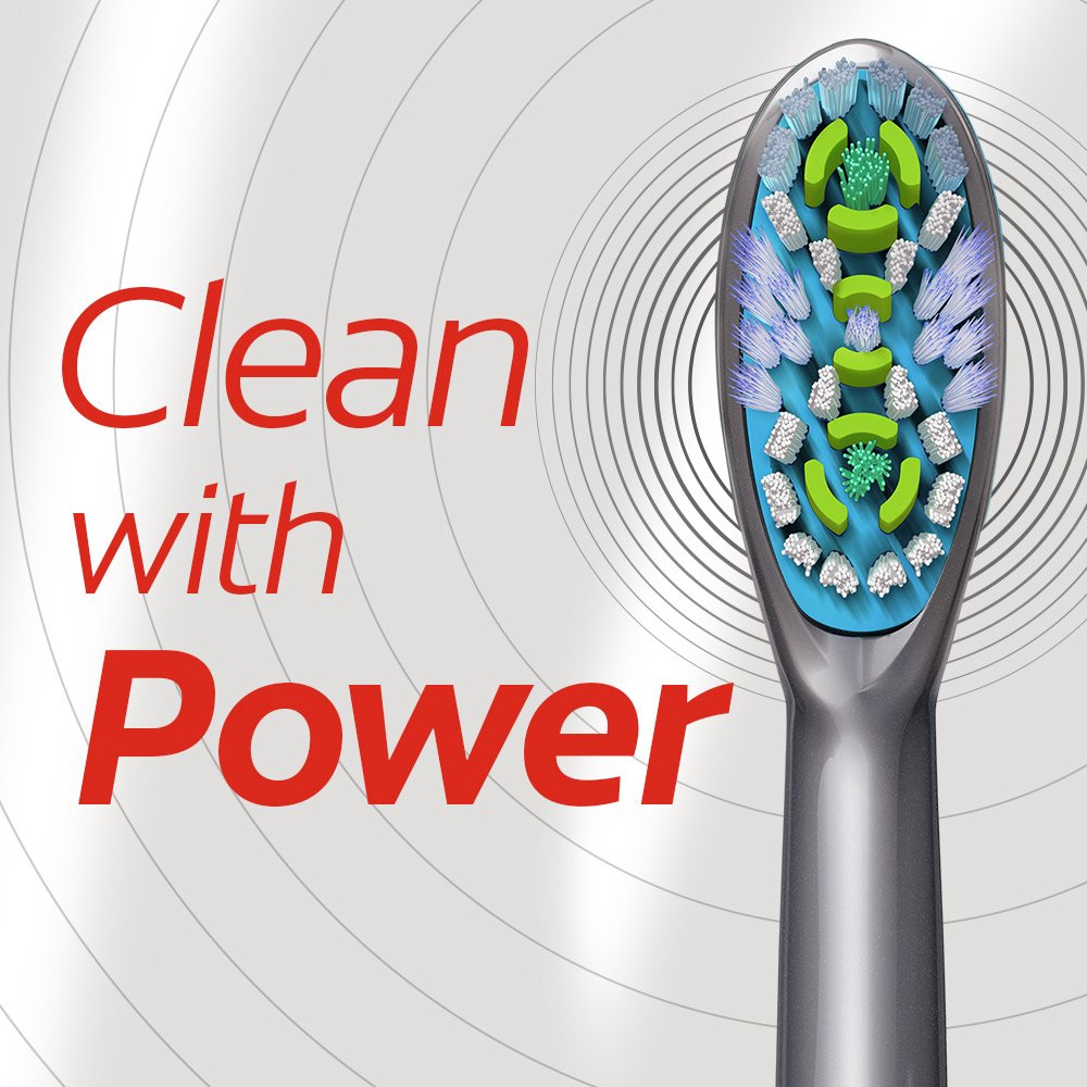Colgate 360 Total Advanced Floss-Tip Sonic Powered Vibrating Toothbrush, Soft