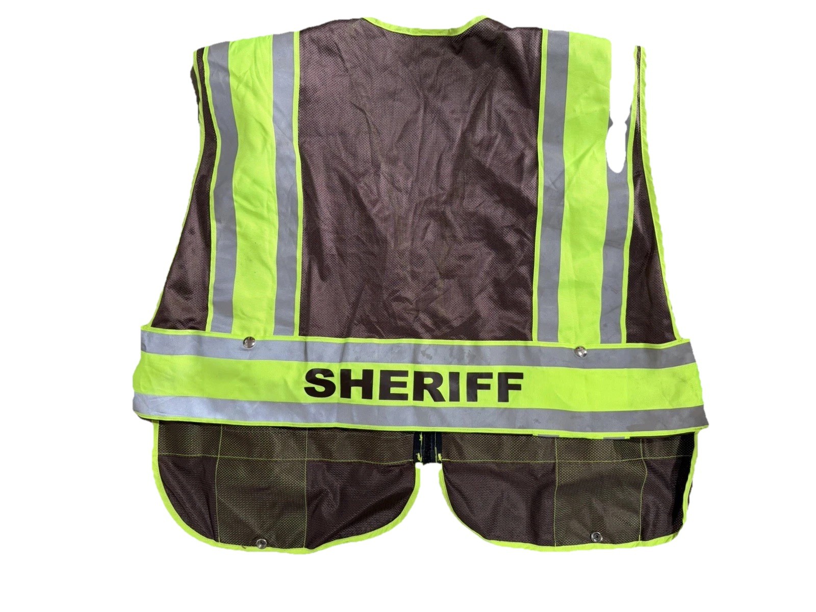 Galls Zip-N-Rip safety vest lot of 10 yellow reflective M-XL