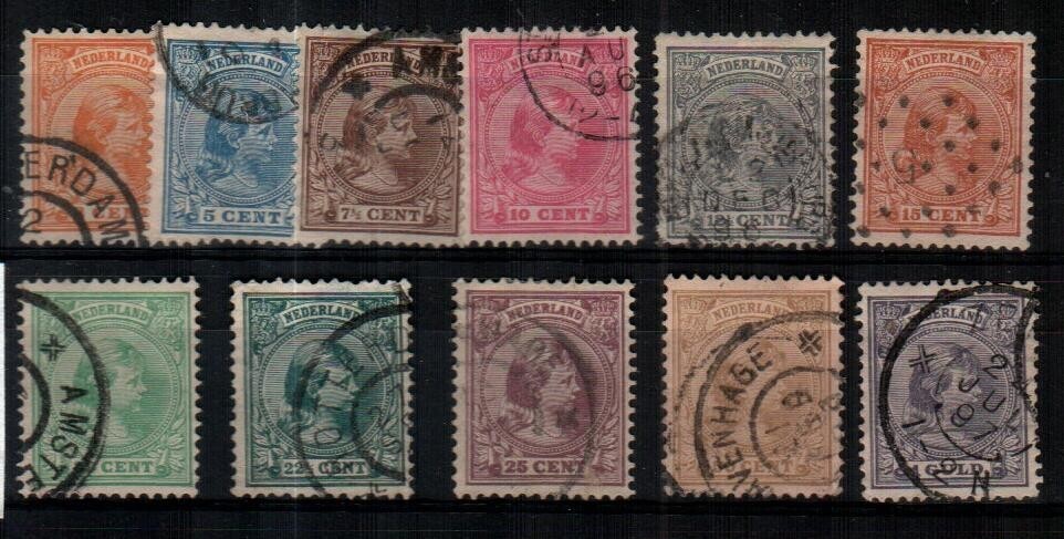 Netherlands Scott 40-50 Used (#50 pulled perf) [TK772]