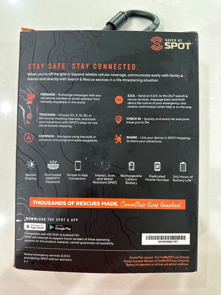 NIB Spot X 2 Way Satellite Messenger With Bluetooth Wireless Technology