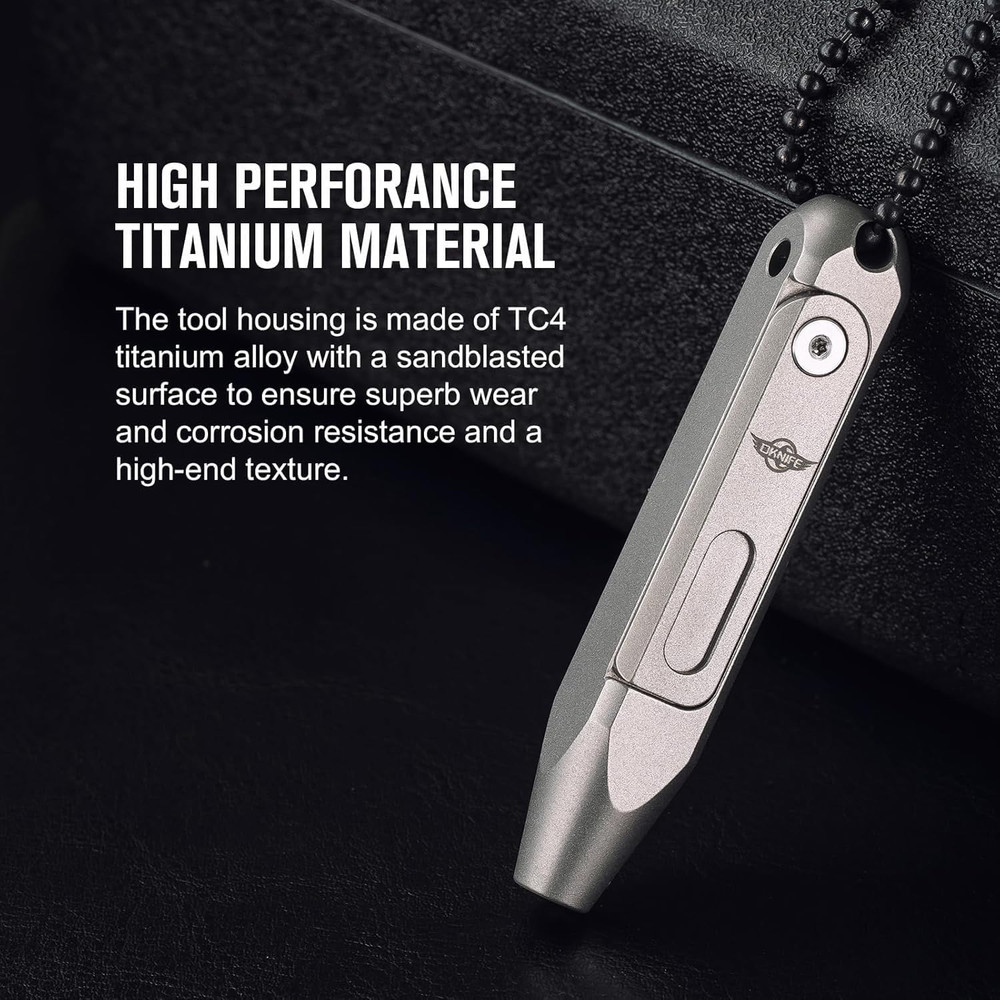 Otacle D1 Titanium Small EDC Multi Bit Pocket Screwdriver, 9 in 1 Mini Precision