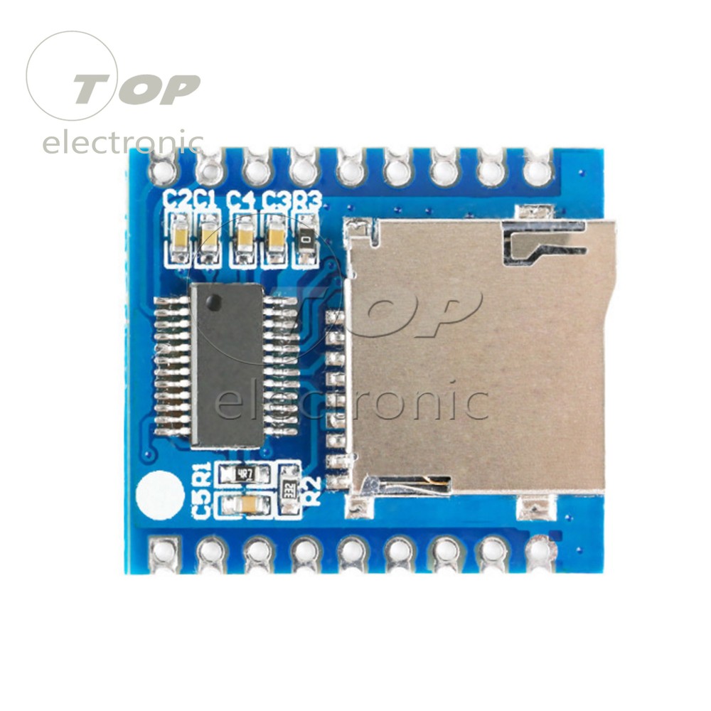 Serial Voice Control Module MCU IO Control SD/TF Card MP3 Sound Module