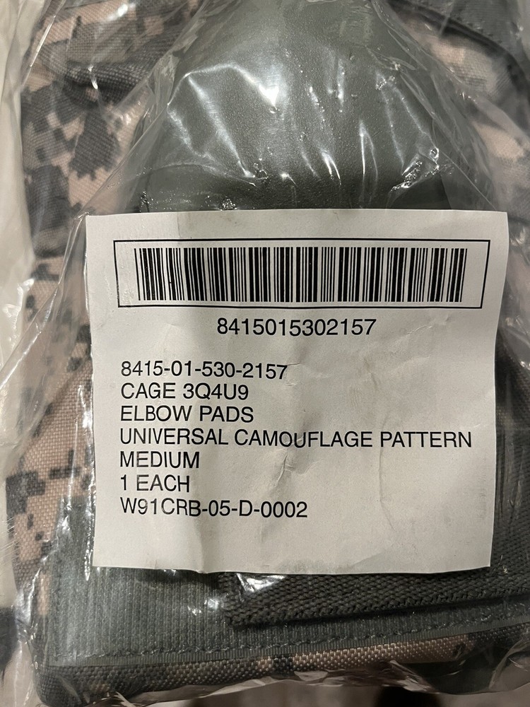 NEW USGI Military Tactical Elbow Pads MEDIUM 2 pack