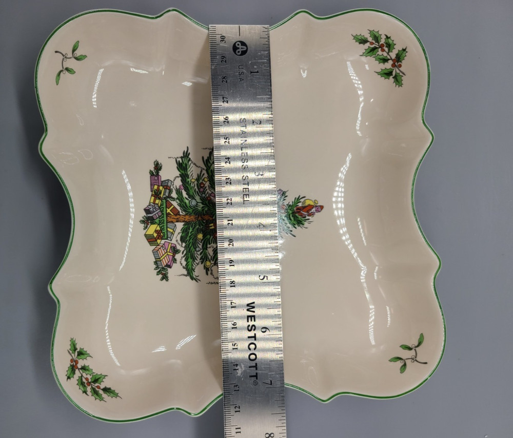 Spode England CHRISTMAS TREE 7" Devonia Serving Tray Square