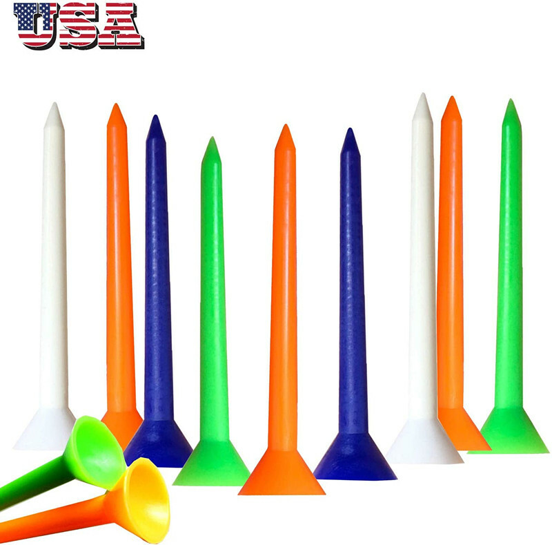 Golf Tees Plastic Unbreakable Big Cup Bulk Value 30 Pack Reusable Long 83mm