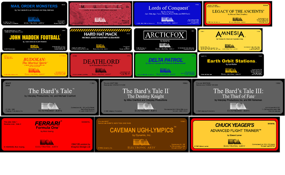 Commodore 64 Games on Floppy Disks / Read Description
