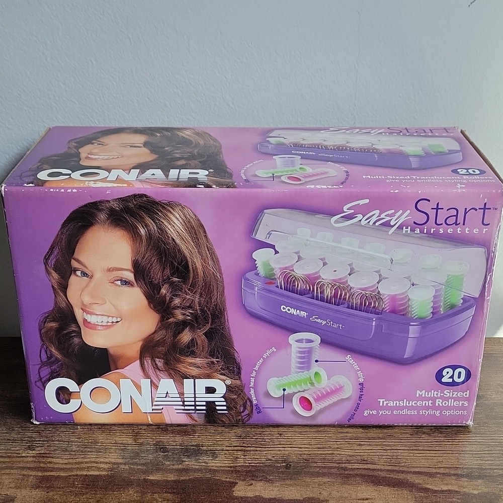 Conair Easy Start HS15 Hot Rollers Multi-Sized Indicator Light Purple