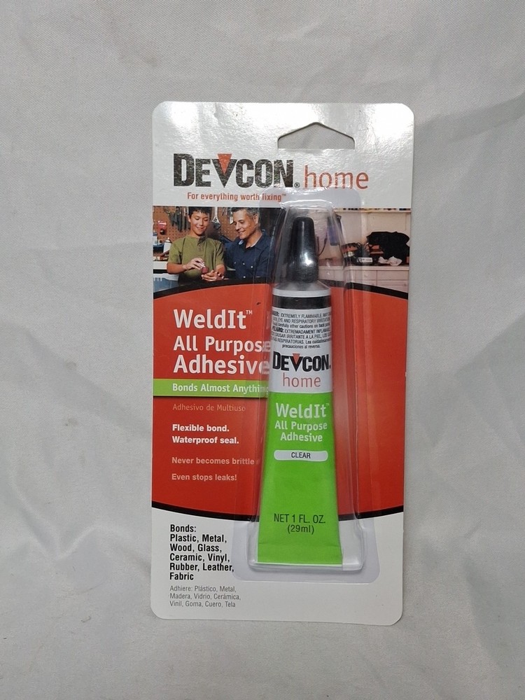 Devcon Weld-It Cement 1 oz - Heavy Duty Plastic Weld Adhesive Glue