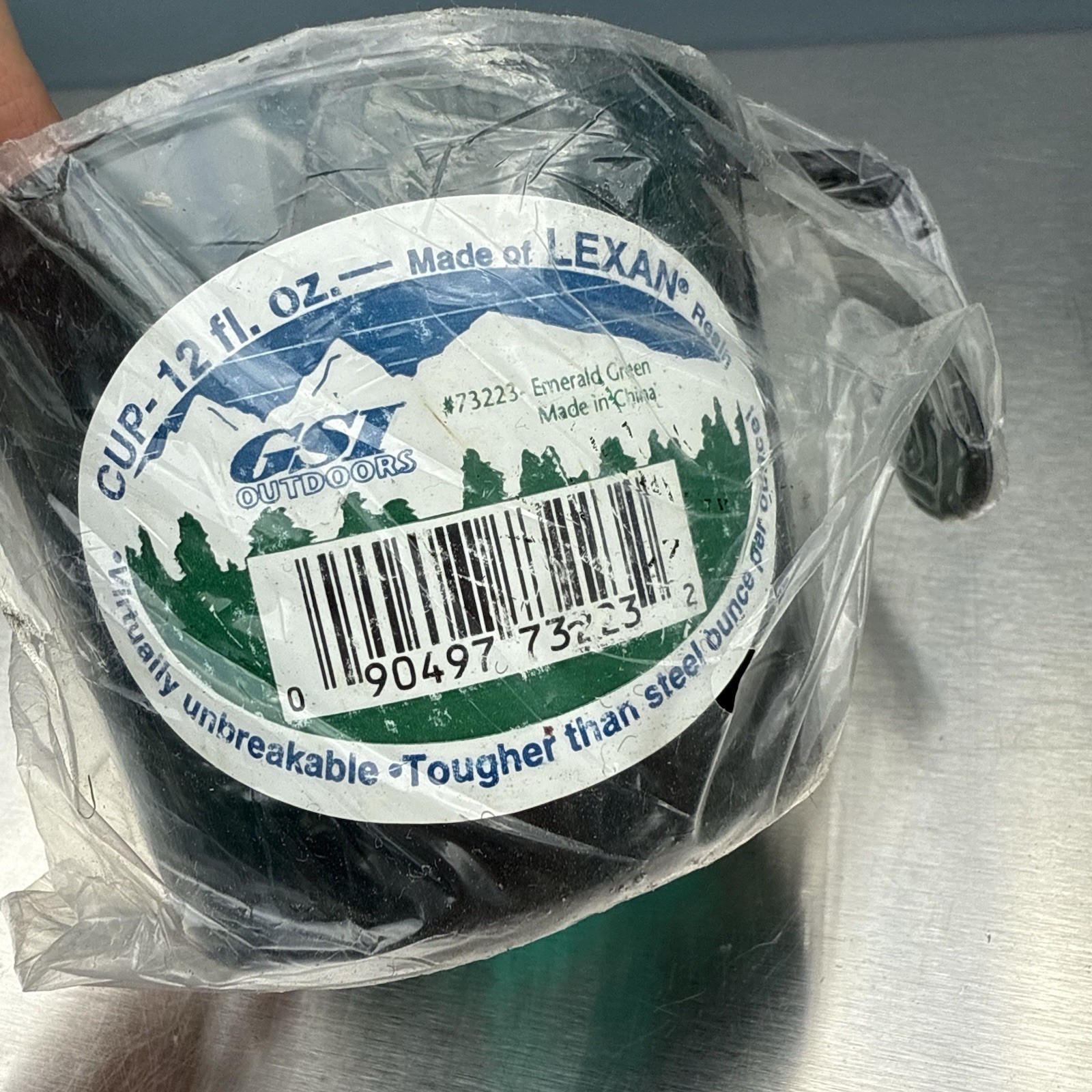 Vintage Deadstock LL Bean x Lexan Camping Dish Set NOS Green Plate Cup Utensils