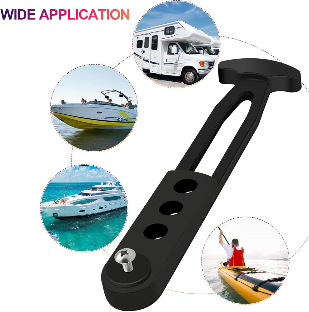 2 Pack Boat Telescoping Ladder Rubber Strap, Boarding Fixed Lock Belt Adjustable