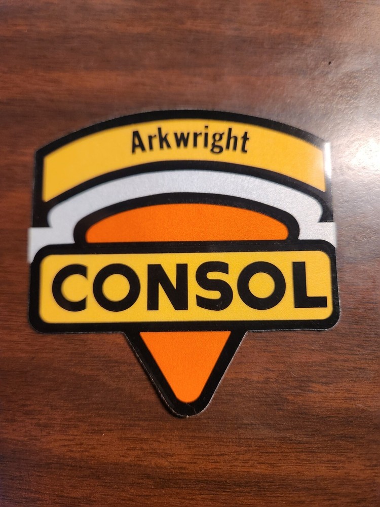 ARKWRIGHT SHIELD WHITE BACK CONSOL COAL MINING STICKER