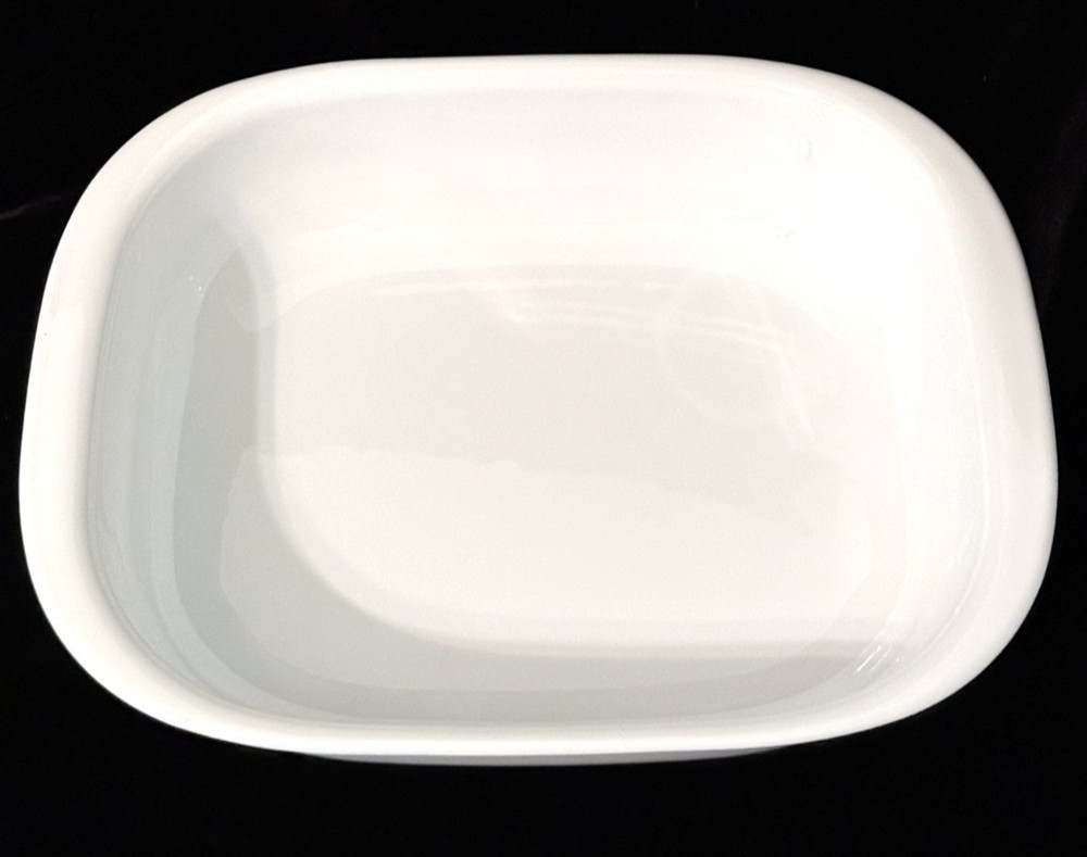 Vintage Corning Simply Lite 11" 2-Quart Rectangular Baking Dish White Glass