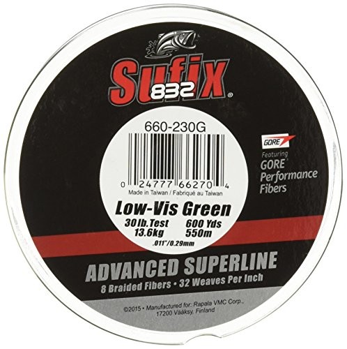 832 Braid Line-600 Yards (Green, 20-Pound)