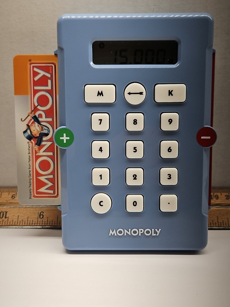 Monopoly Electronic Banking Unit Edition 2007 Hasbro Blue A
