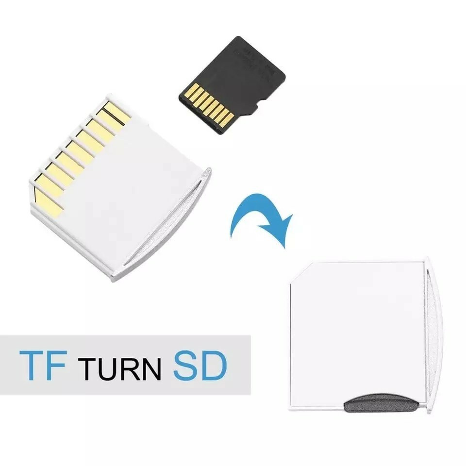 2 Pack Micro SD Card Reader Writer Micro SD/TF To SD Converter Adapter For...