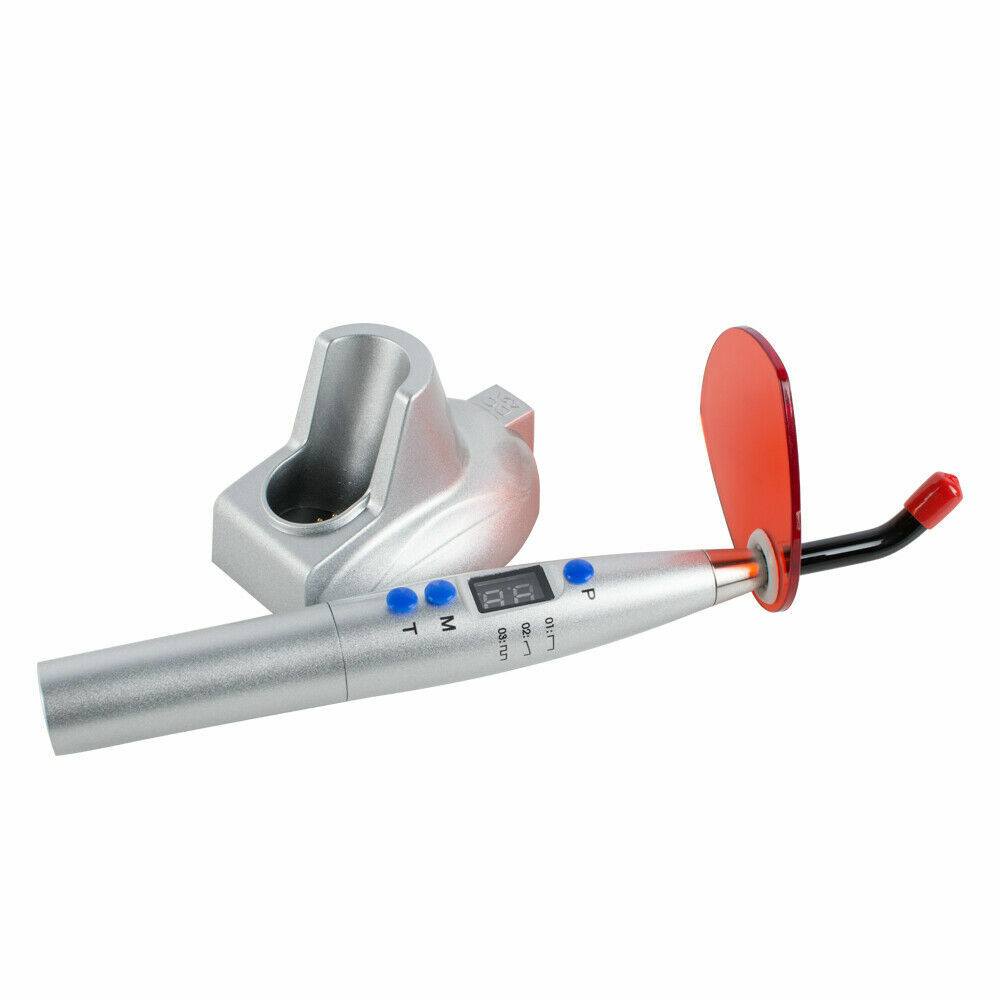 Dental LED Curing Light Three Modes 10W Gradually Flashing All Light Mode Silver