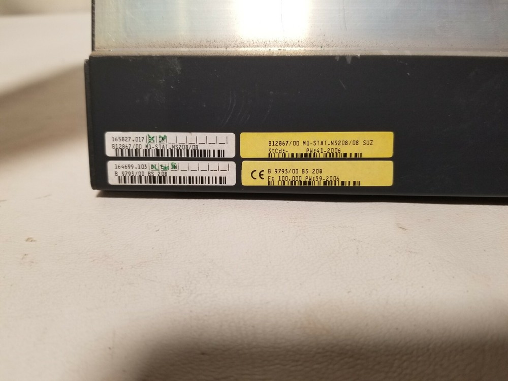 Bachmann BS208 backplane with 8 module slots