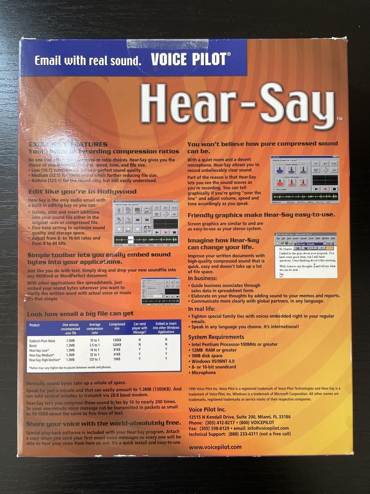 Voice Pilot Hear-Say PC CD