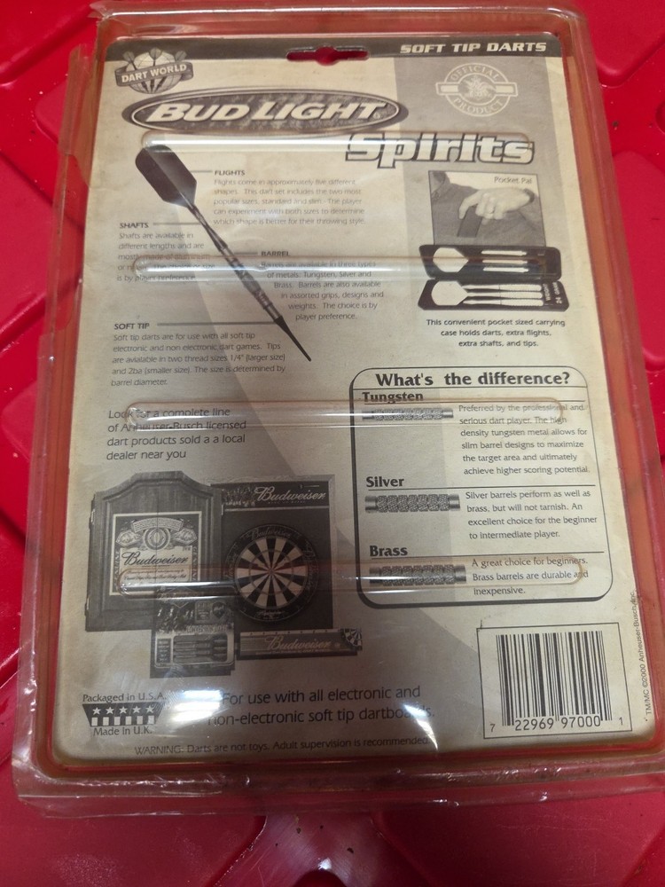 Halex Bud Light Spirits 16 Gram Soft Tip Darts