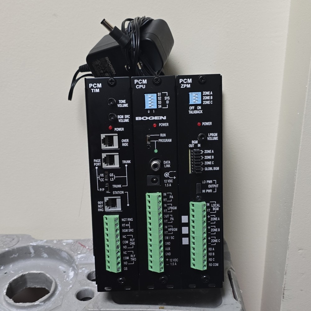 Bogen PCM TIM PCM CPU PCM ZPM Telephone Paging & Intercom Controller System