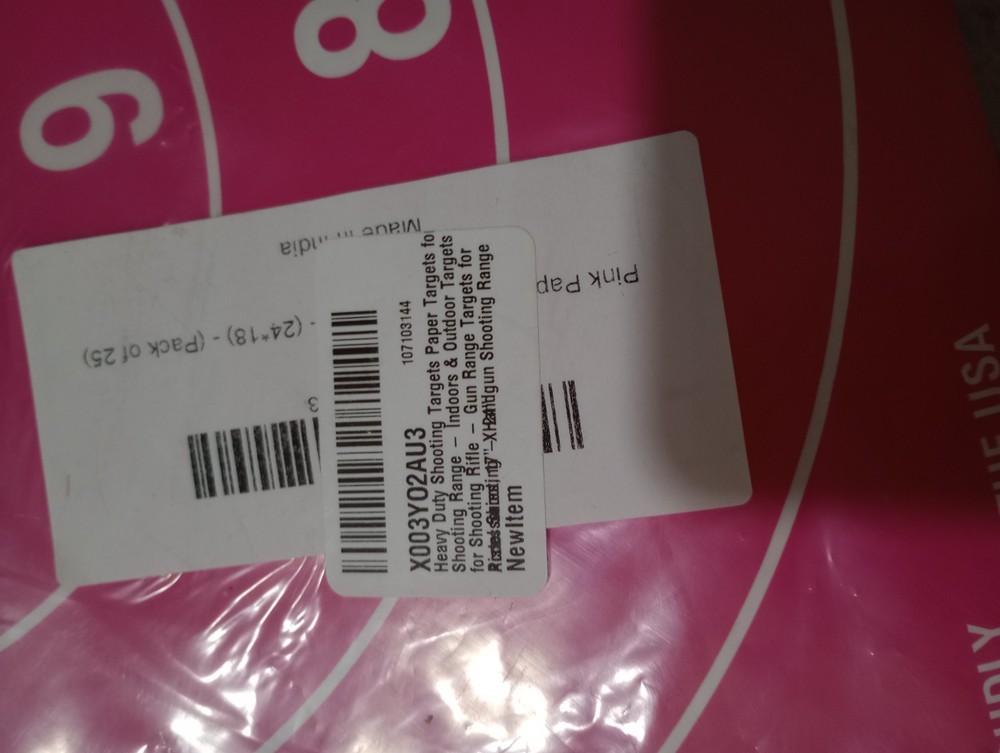 25 Pack Paper Shooting Target for Gun Range, Practice