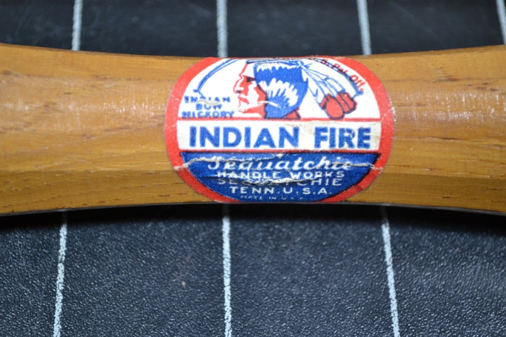 INDIAN FIRE - SEQUATCHIE HANDLE WORKS - OCTAGONAL HAMMER HANDLE - 14" - NOS