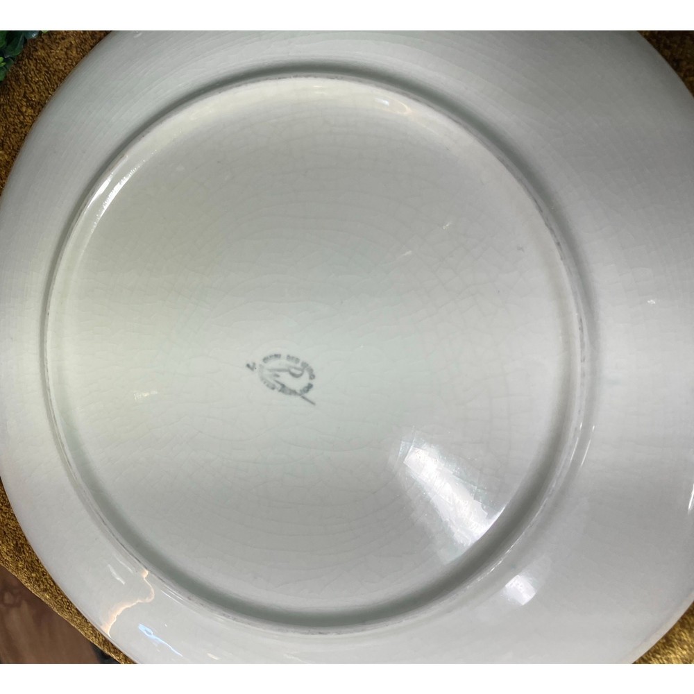 Red Wing Lexington Rose Pattern Square Dinner Plates