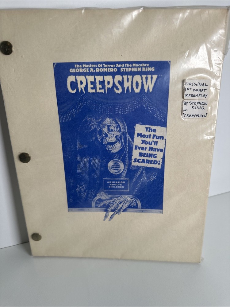 Creepshow Original 1st Draft Screenplay Stephen King