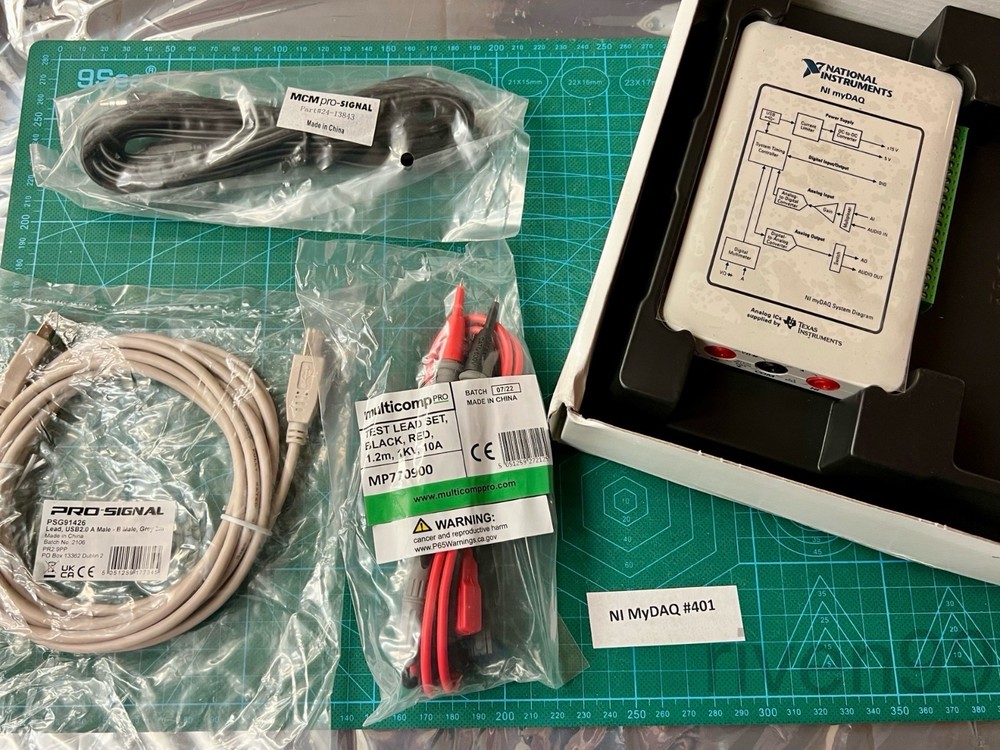 NI National Instruments USB myDAQ Kit + Probes for LabVIEW (#401)