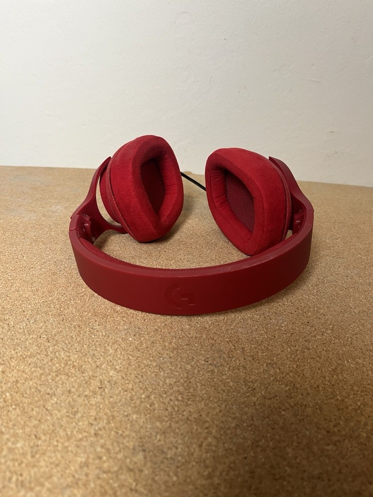 Logitech G433 Red Headband Headset And Cable Only