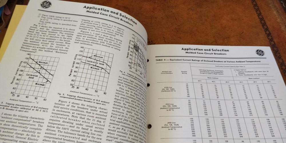 1950s General Electric ~ Application & Selection of Molded Case Circuit Breakers