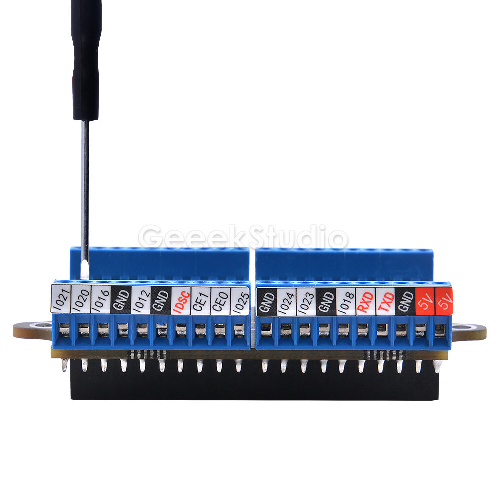 Raspberry Pi GPIO Expansion Board LED Screw Terminal Hat With Screwdriver