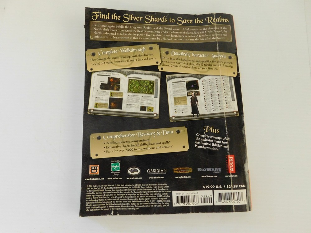 BRADYGAMES NEVERWINTER KNIGHTS 2 STRATEGY GUIDE (CYD28)