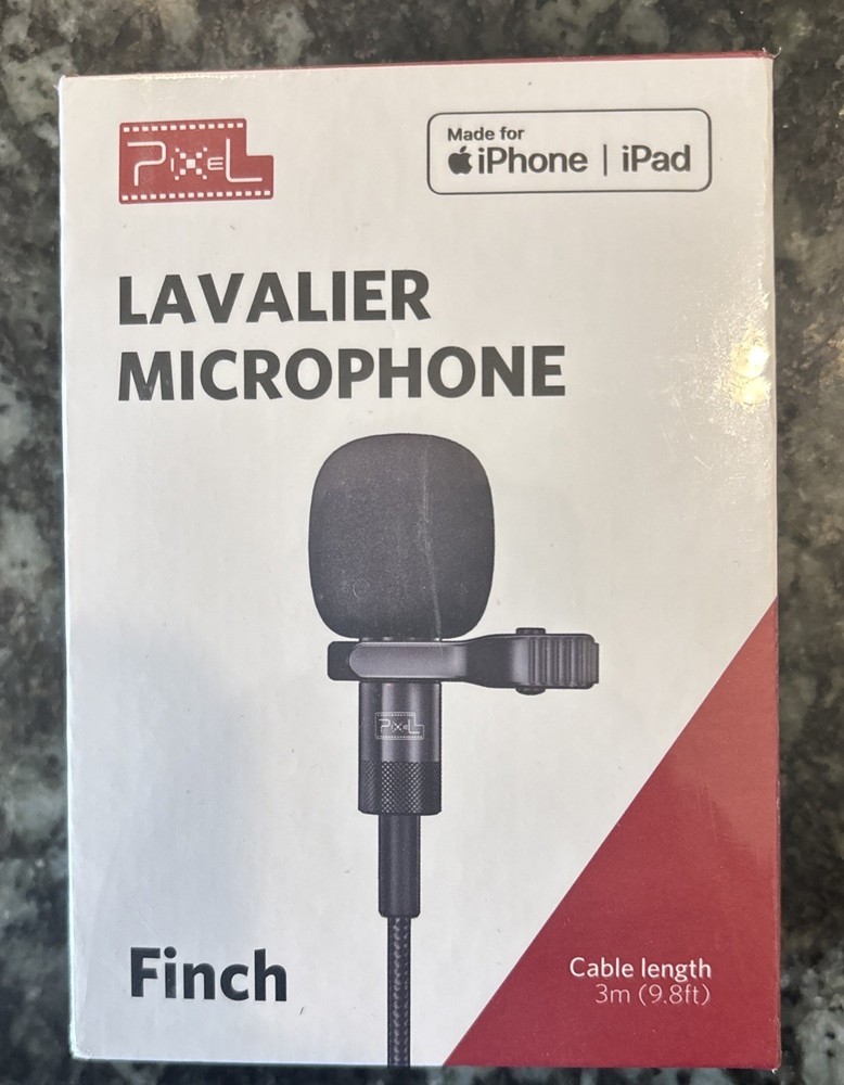 Finch Pixel Lavalier Microphone iPhone 10ft Long