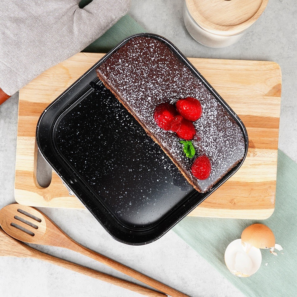 Granite baking pan, cake pan, springform pan, 20x20x6.8 cm