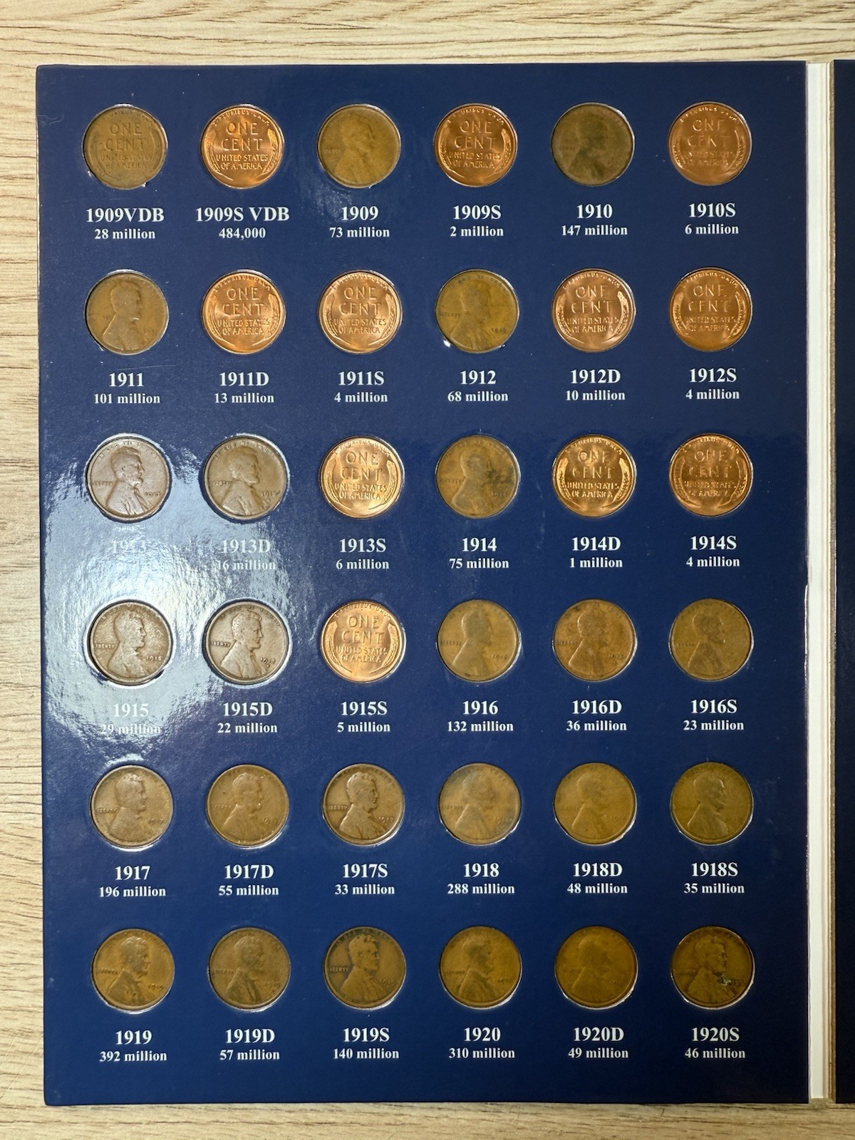 ** 1909-2025 LINCOLN CENT SET- 291 COINS- BU COINS/ SEMI KEYS- PRICED TO SELL **